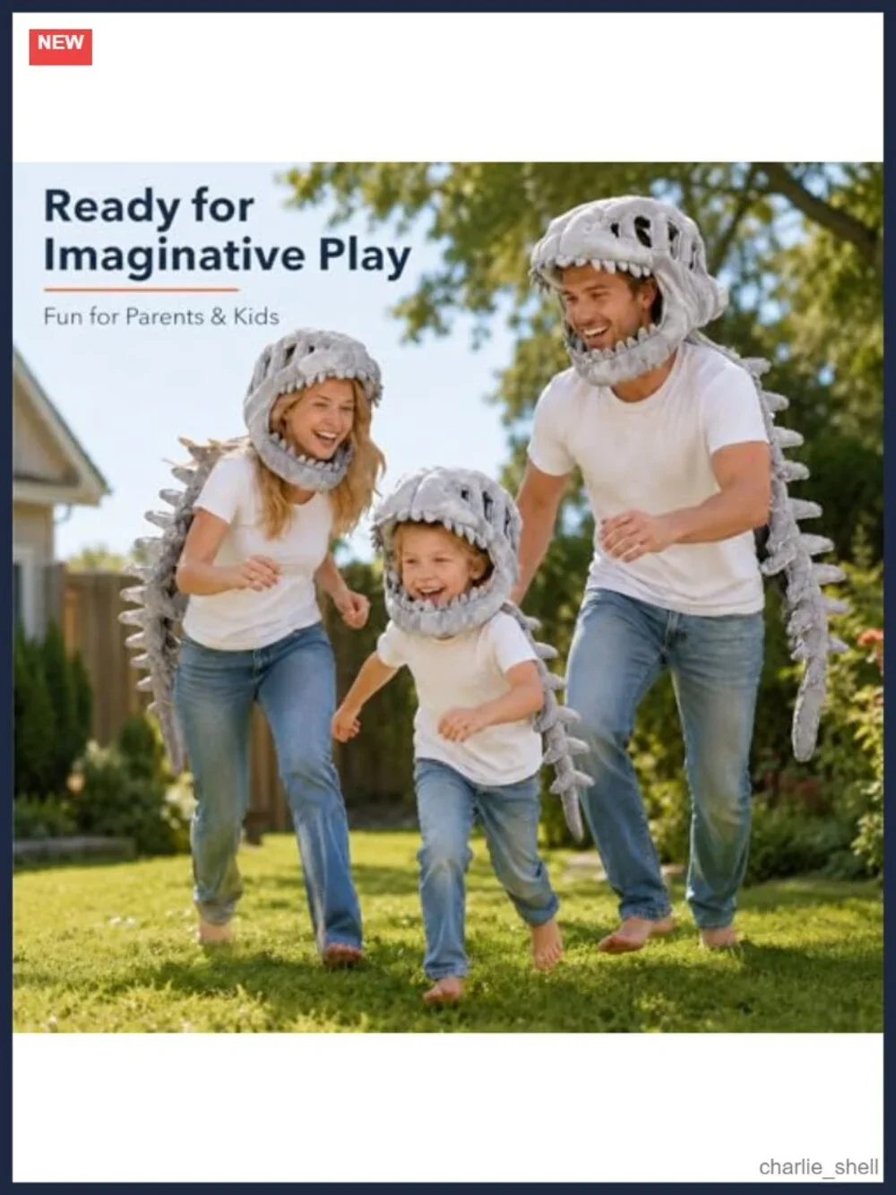 Dinosaur Skeleton Costume 3D Spinosaurus Plush Skull Spine Dress Up